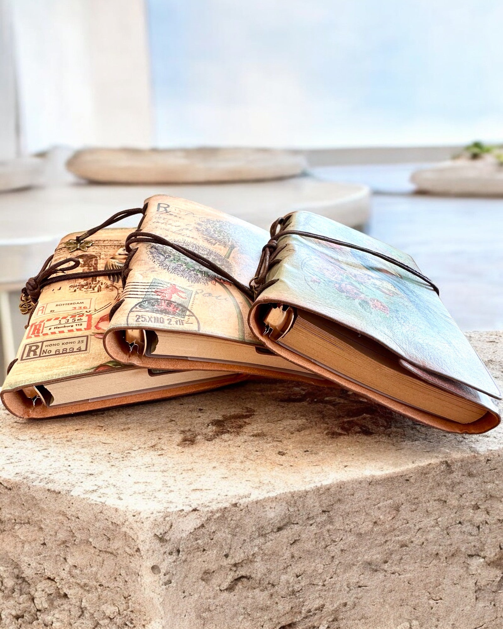 Vintage Memoire zápisník s personalizovaným gravírováním - 3 vzory na výběr, zápisník jako dárek