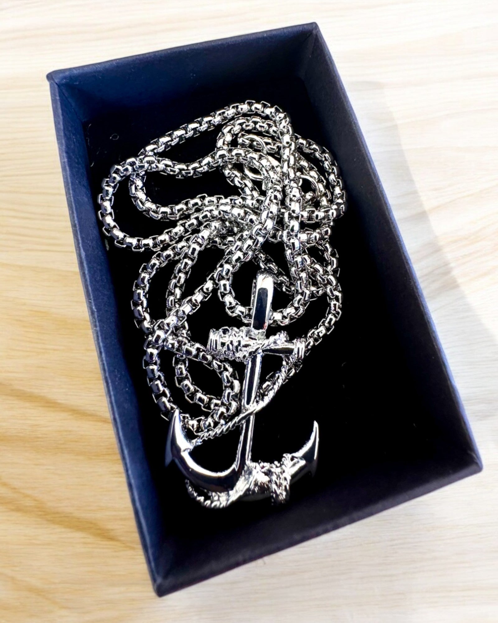 Kotwica Determinacji, Amulet Morski, naszyjnik, możliwość personalizacji grawerem na prezent, 3 warianty do wyboru