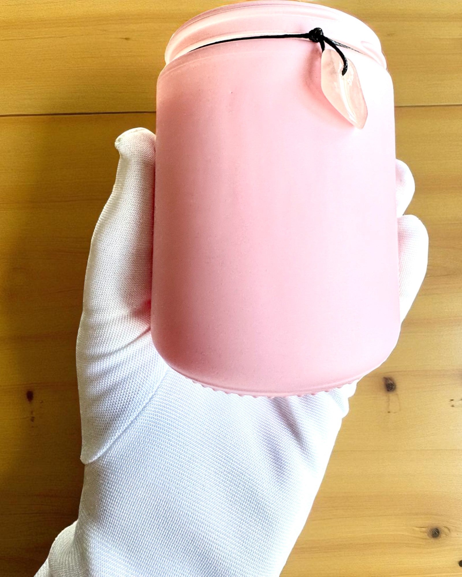 Intenční sójová svíčka Růženín – láska, harmonie a klid srdce, 250 ml, možnost personalizace jako dárek