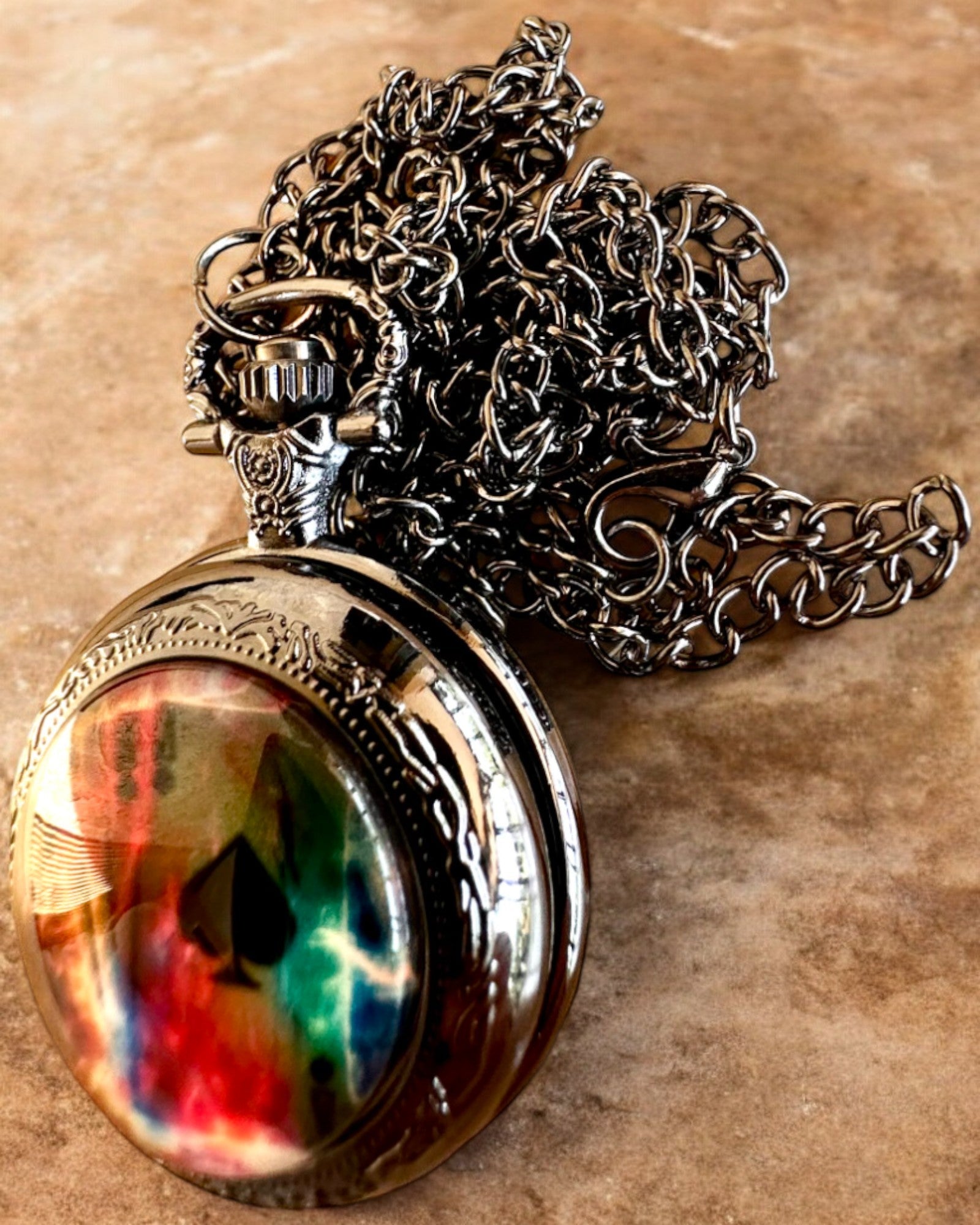 Kapesní hodinky "Magická Talia" - Stylový doplněk z nerezové oceli, personalizace gravírováním jako dárek