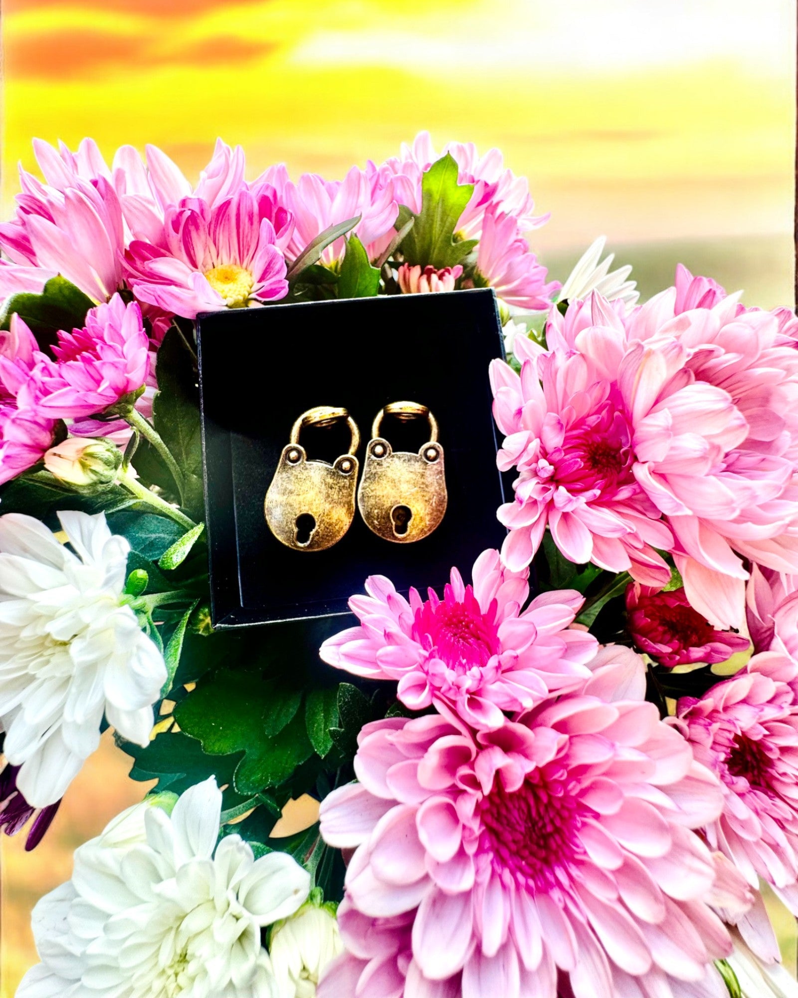 Miniaturní Zámky Lásky - Sada 2 Gravírovaných Retro Zámků, personalizace jako dárek