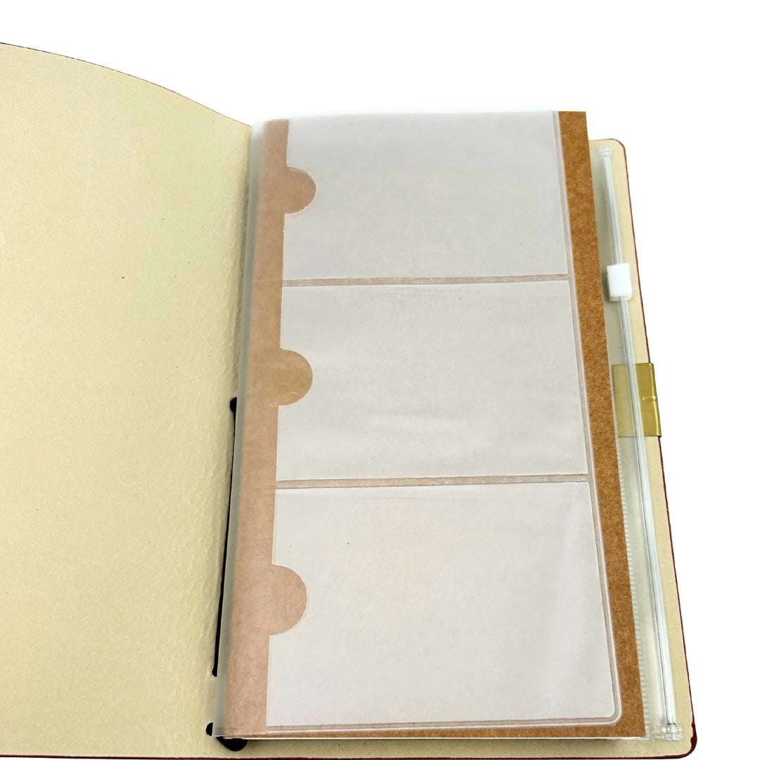 Skórzany Notes Podróżnika Organizer Wizytownik Etui – EE7