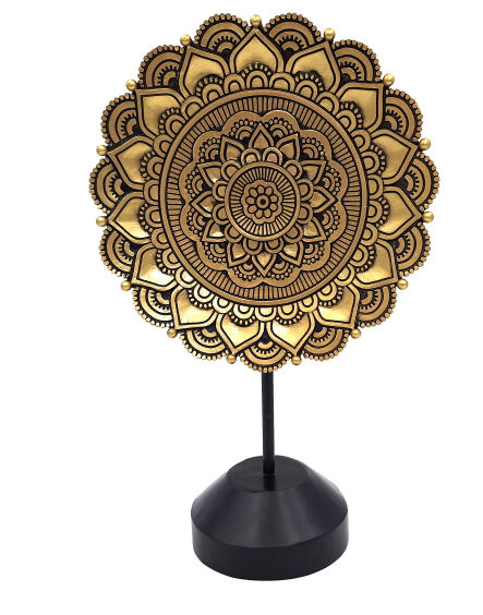 Figurka Mandala Owalna - dekoracja buddyjska - 35cm - 44032FJH