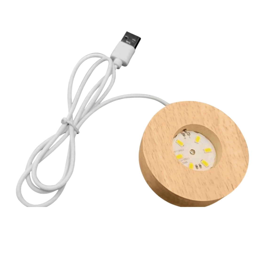 Szklana Kula 3D Księżyc- Lampa Nocna LED USB - Gadżet na Biurko
- KKS