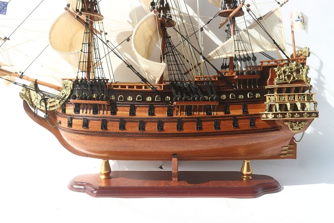 Luxusní model plachetnice Soleil Royal 65cm - SOL6 s možností personalizace gravírováním