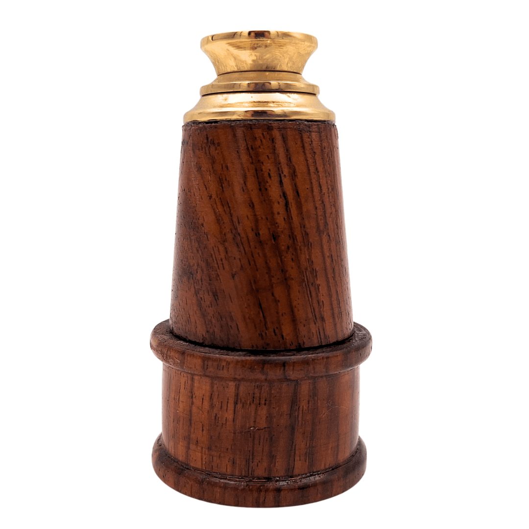 Lunetka Retro Mosiężno-Drewniana – HT021