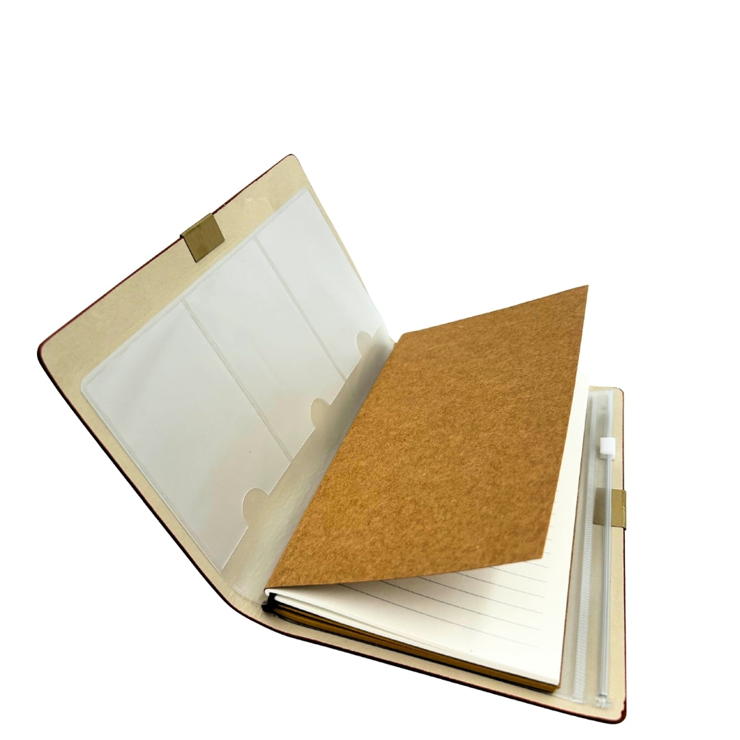 Skórzany Notes Podróżnika Organizer Wizytownik Etui – EE7