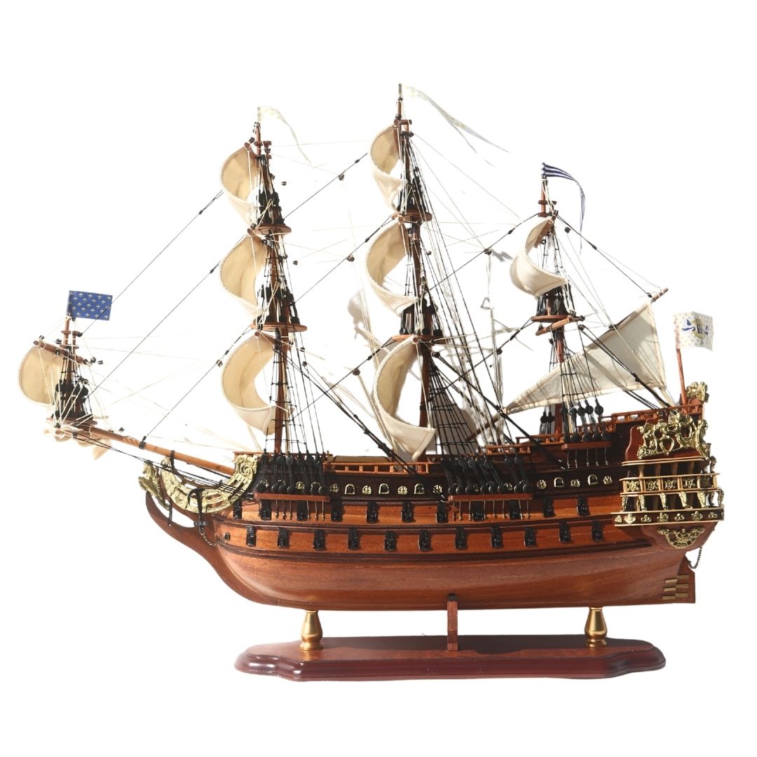 Luxusní model plachetnice Soleil Royal 65cm - SOL6 s možností personalizace gravírováním