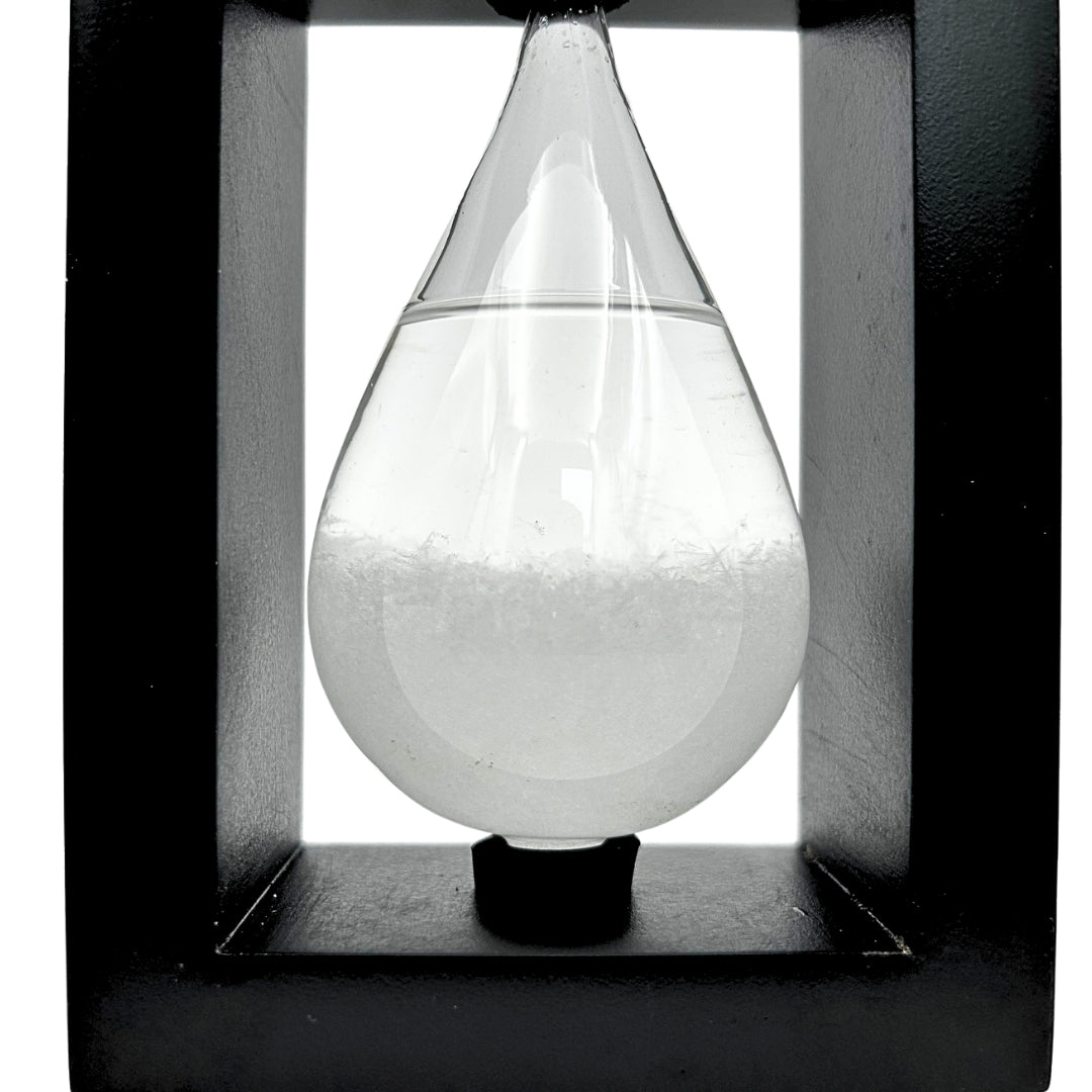 Barometr Burzowy Fitzroya w Oprawie Drewnianej - Kropla Storm Glass – BAW1