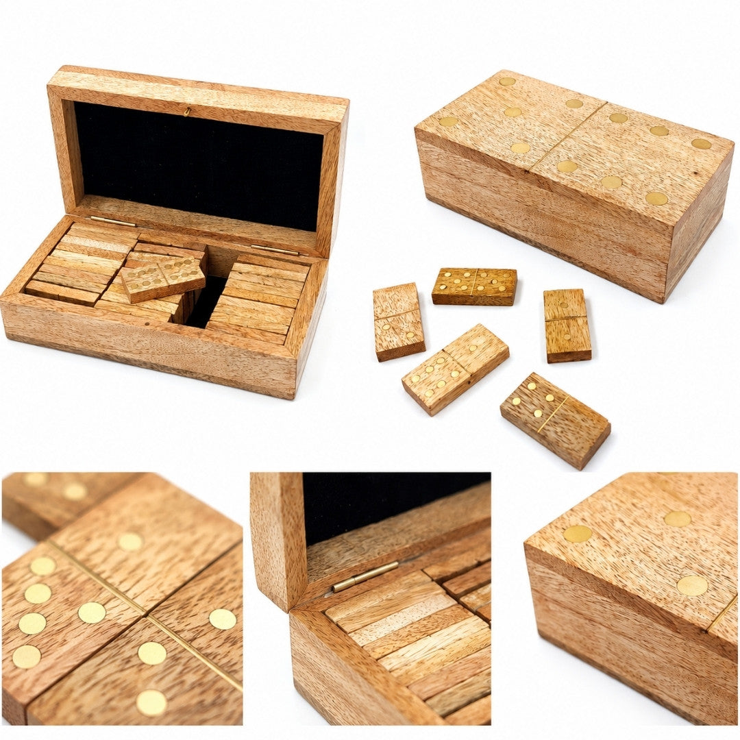 Drewniane Domino w Pudełku z Drewna Mango
- BR157