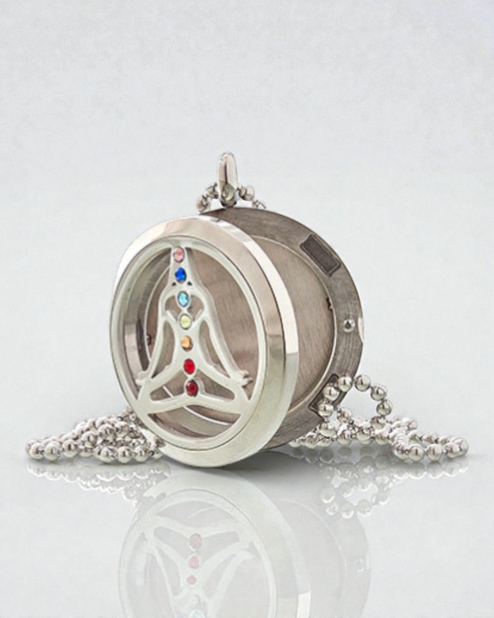 ZenAura – aromaterapeutický náhrdelník Jóga čakra 30 mm