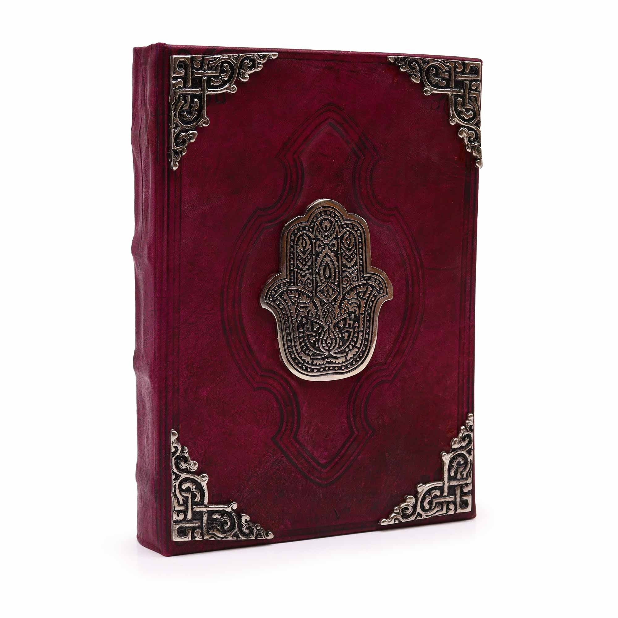 Hefty Red Tan kniha s dekorací Hamsa