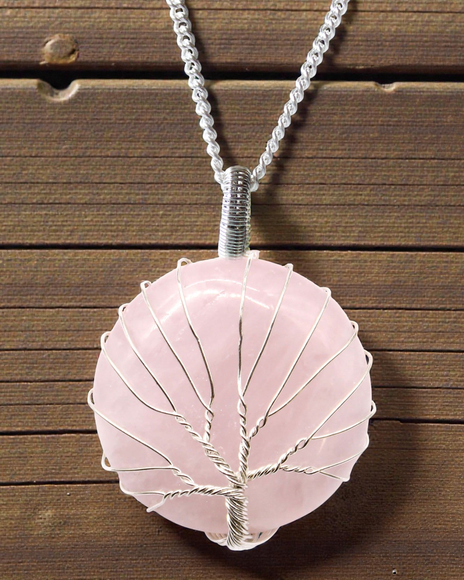 Strom lásky – náhrdelník s růženínem a Stromem života