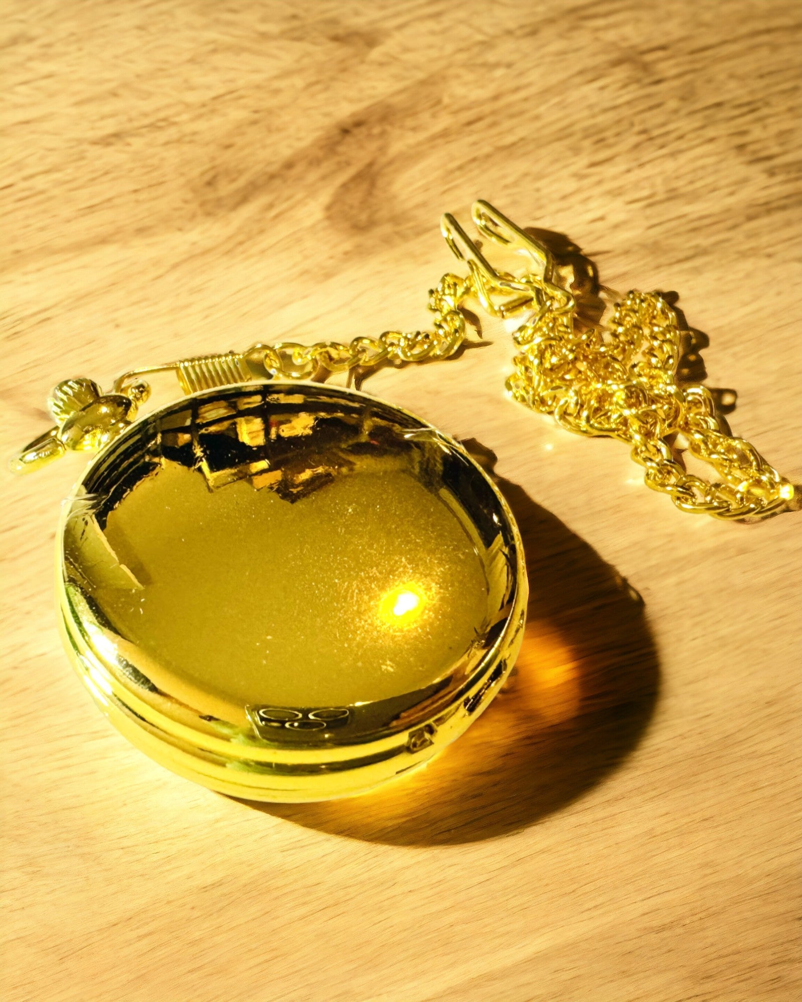 Klasické Kapesní Mechanické Hodinky s Dvojitým Krytem, Ruční, Zlatá Barva, s Gravírováním