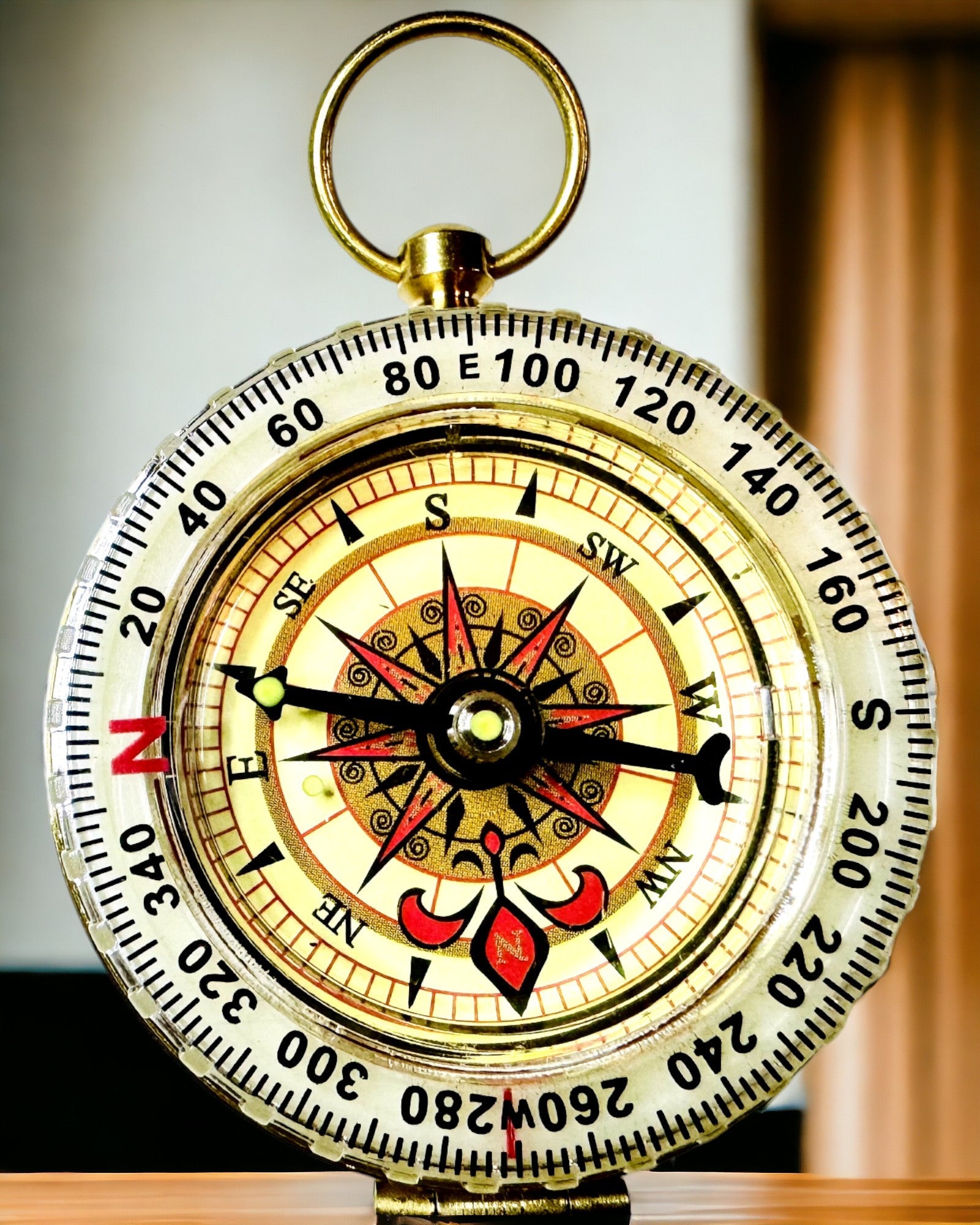 Elegantní sada s kompasem a signální píšťalkou