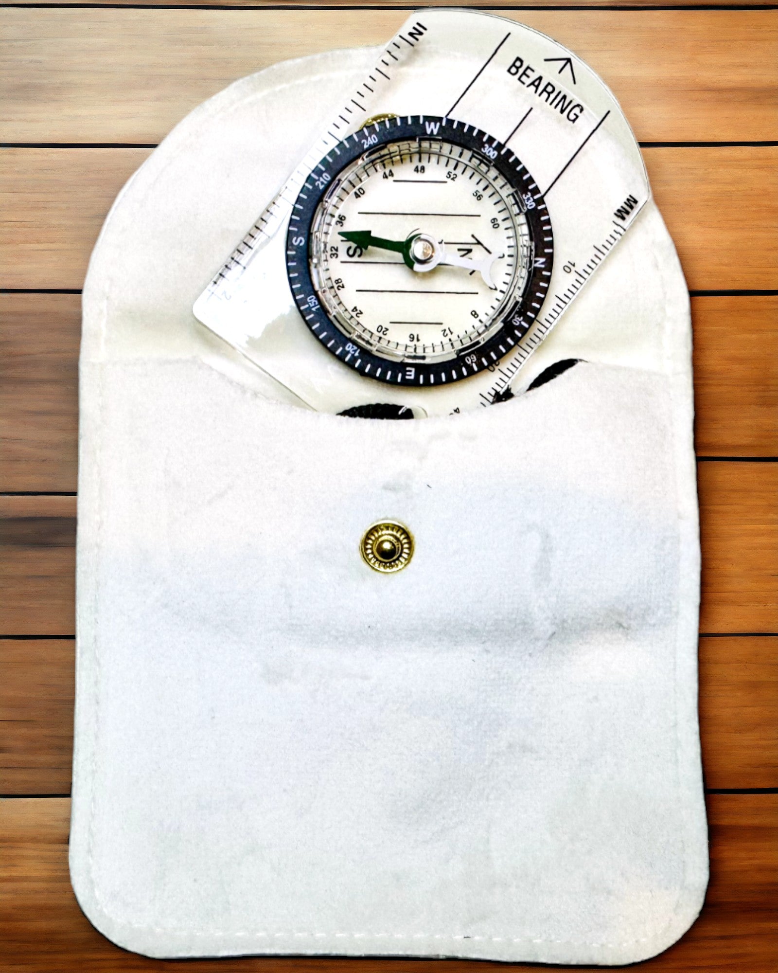 Turistický kompas "Průvodce Dobrodruha" - Průhledný, Mini Akrylový s Visícím Lanem a Měřítkem Mapy, s Gravírováním