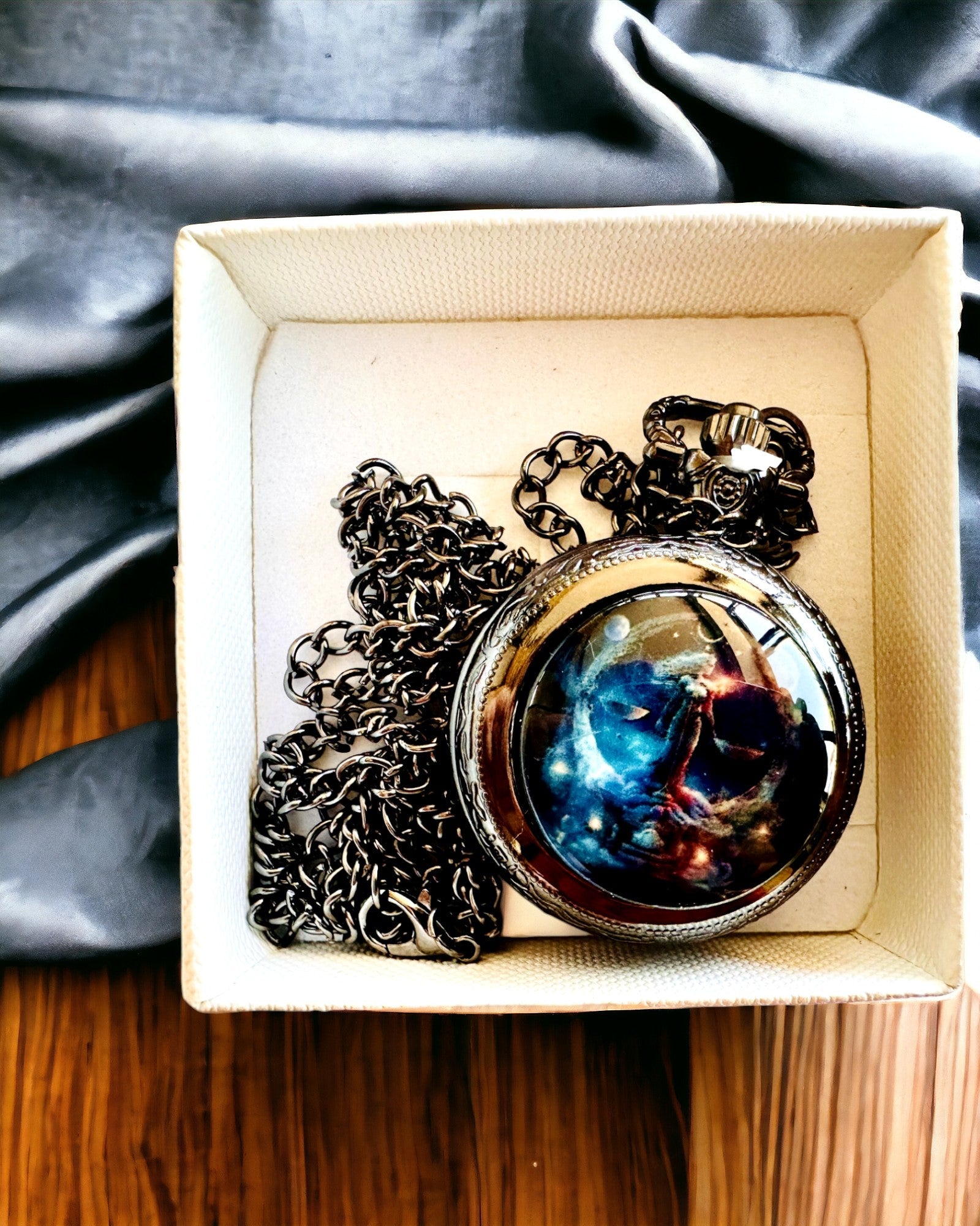 Kapesní Hodinky Kosmické "Galactic Timekeeper" - možnost personalizace gravírováním