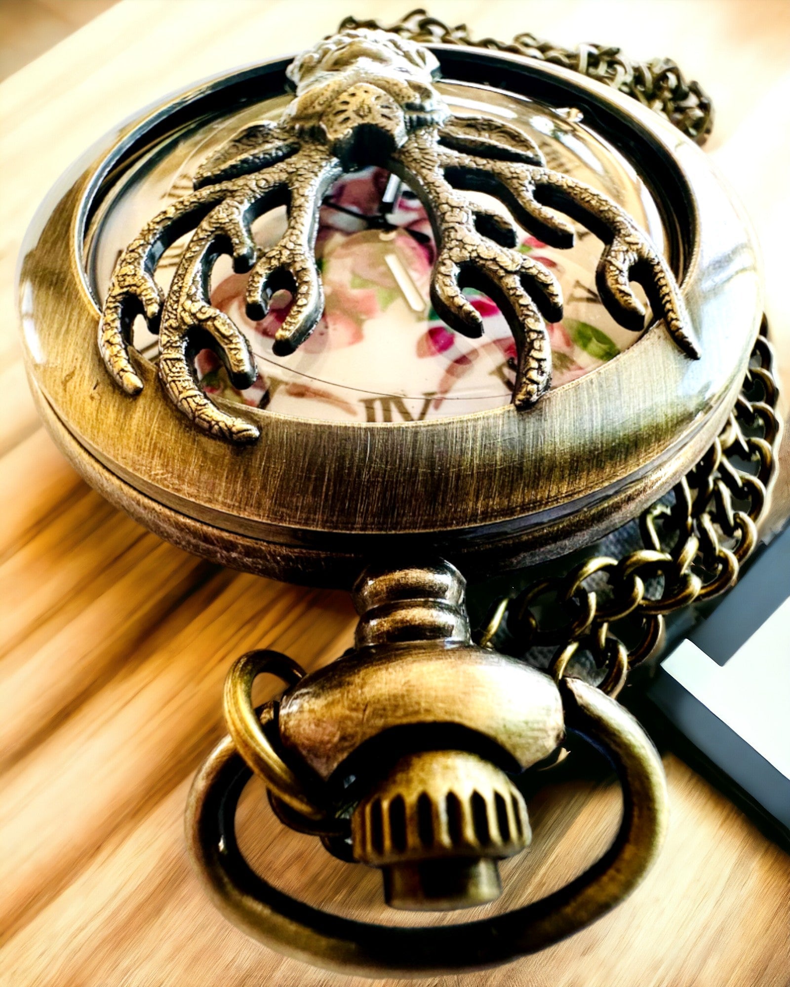 Zegarek kieszonkowy Leśny Strażnik - Elegancki Zegarek z Motywem Jelenia, możliwość personalizowania grawerem