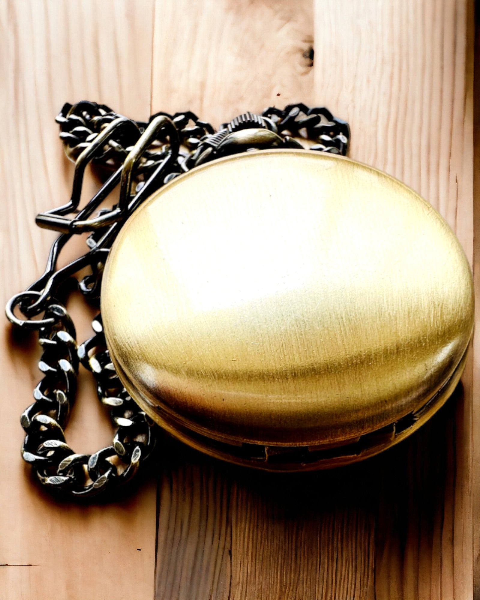 Kieszonkowy zegarek klasyczny "Vintage Elegance", kolor złoty, możliwość personalizacji grawerem