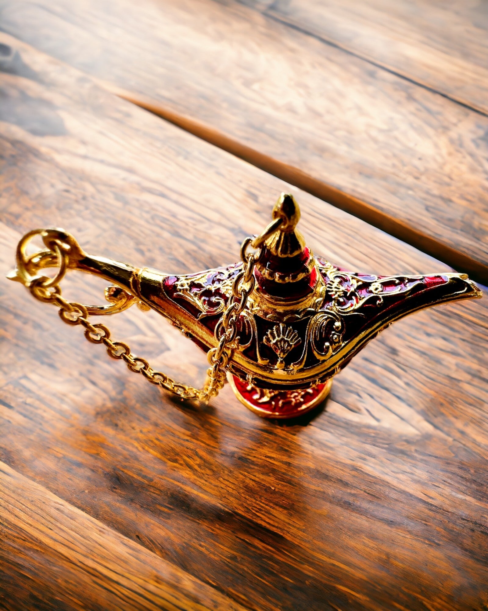 Malá 4 cm Magická Lampa Aladina, přívěsek, 6 barevných variant - Kouzelná Vzpomínka, personalizace gravírováním