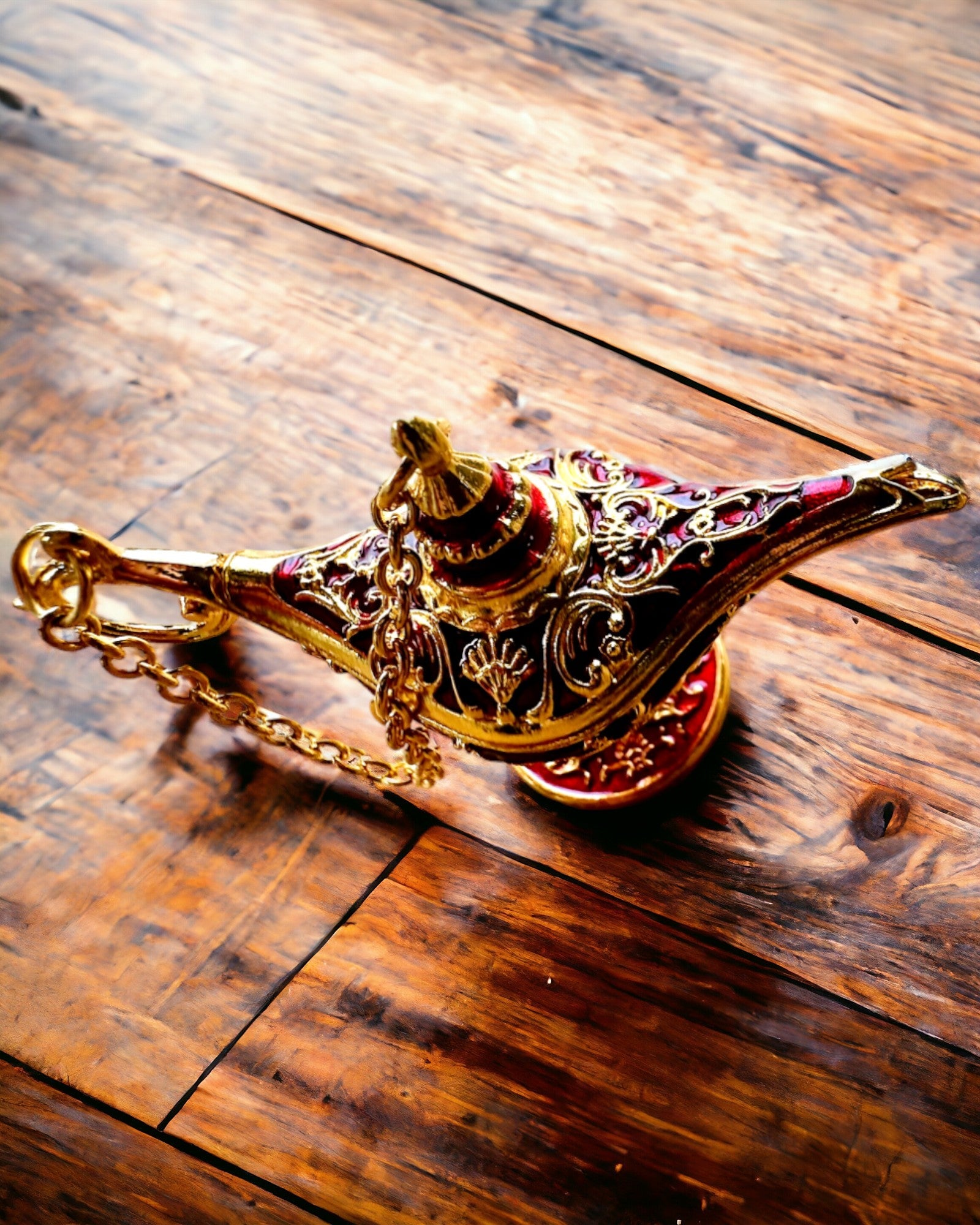Malá 4 cm Magická Lampa Aladina, přívěsek, 6 barevných variant - Kouzelná Vzpomínka, personalizace gravírováním