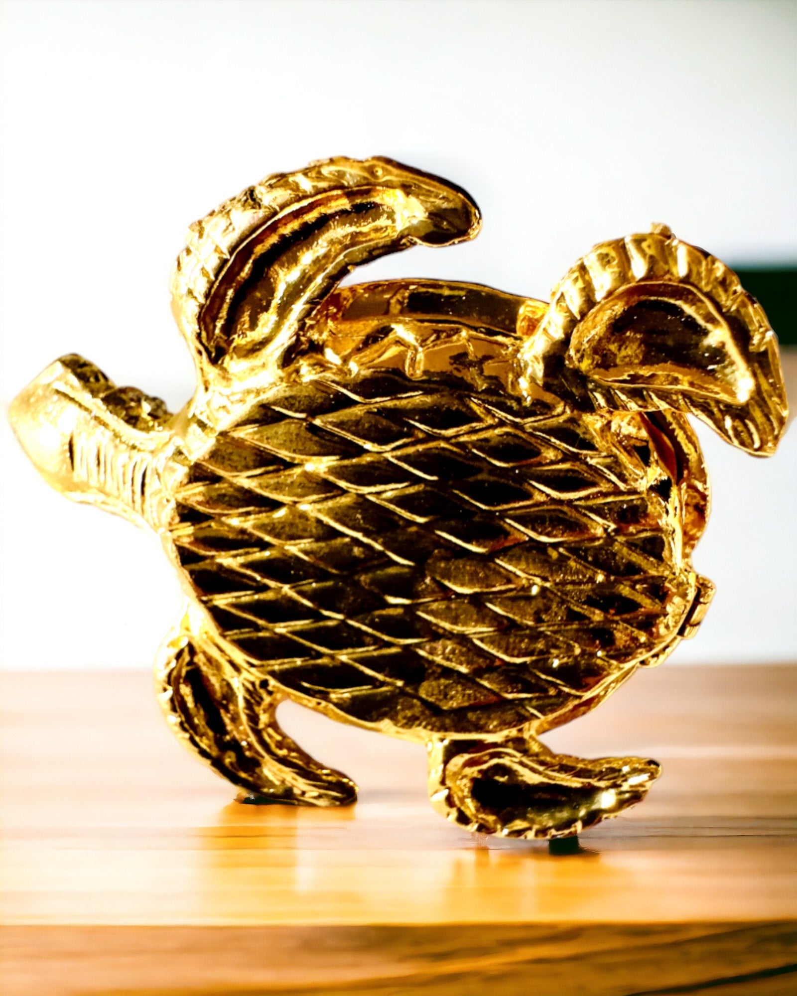 Skrinka "Želví rodinka" - barva oranžová, personalizace gravírováním