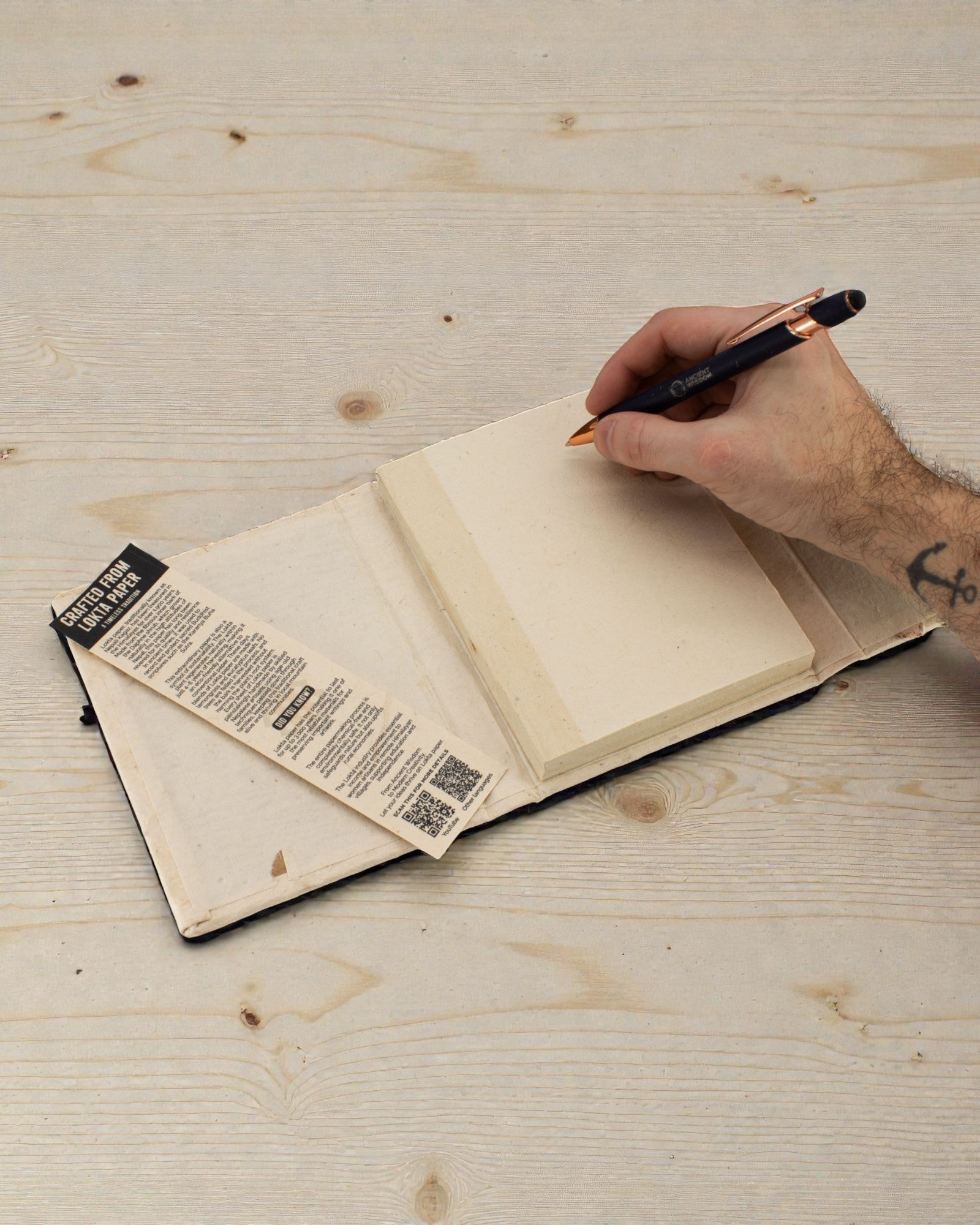 Med Lokta Zápisník se smíšenými květy, velký (15x12cm) – 45 listů