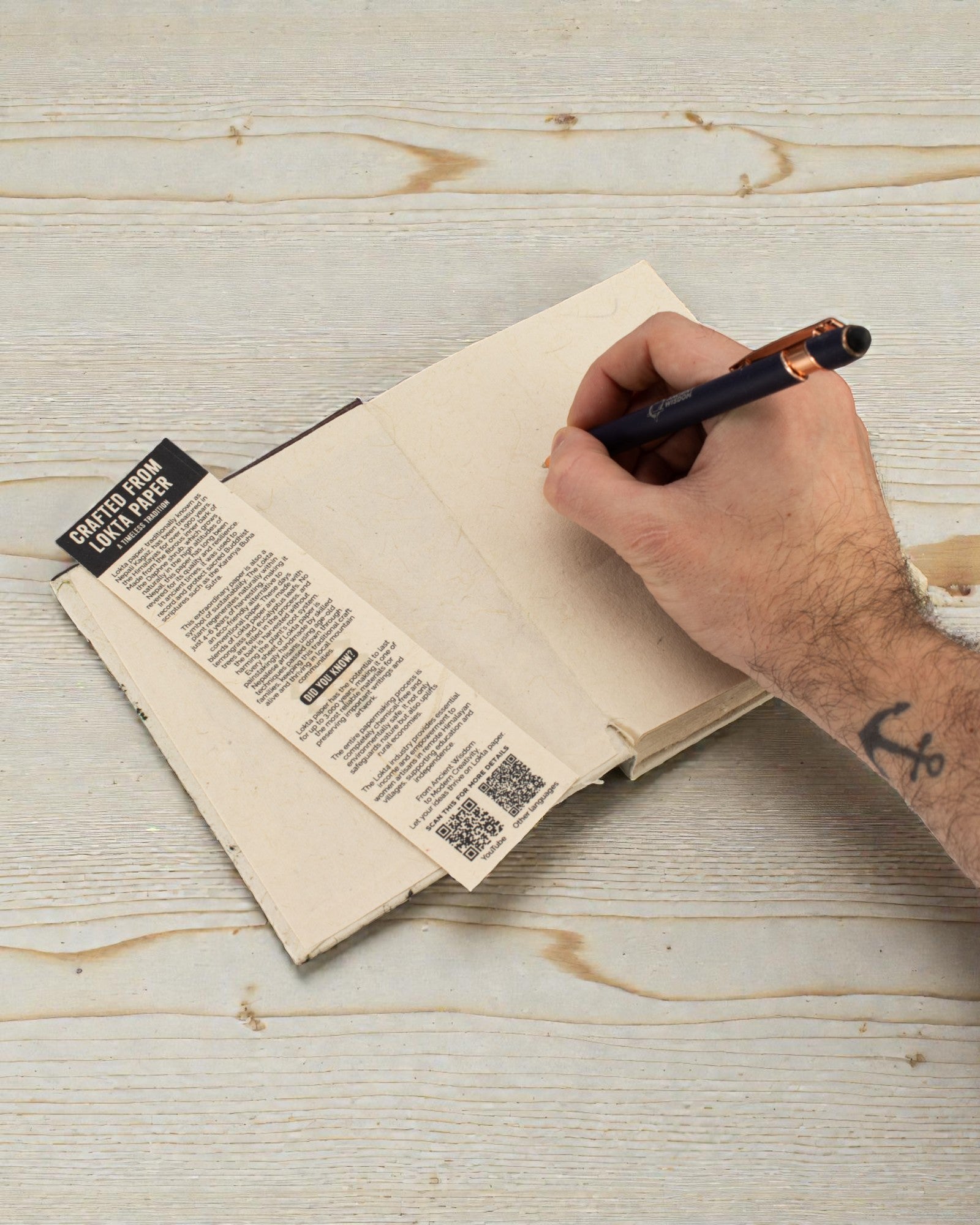 Střední zápisník Lokta Modlitební inspirace – modlitební vlajky (45 listů, 15 x 12 cm)