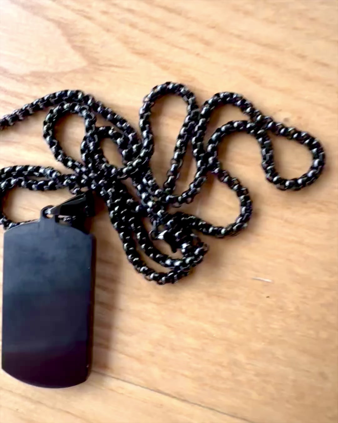 Naszyjnik męski Dog Tag „SteelVision” – stal nierdzewna, 15 wariantów, personalizacja grawerem