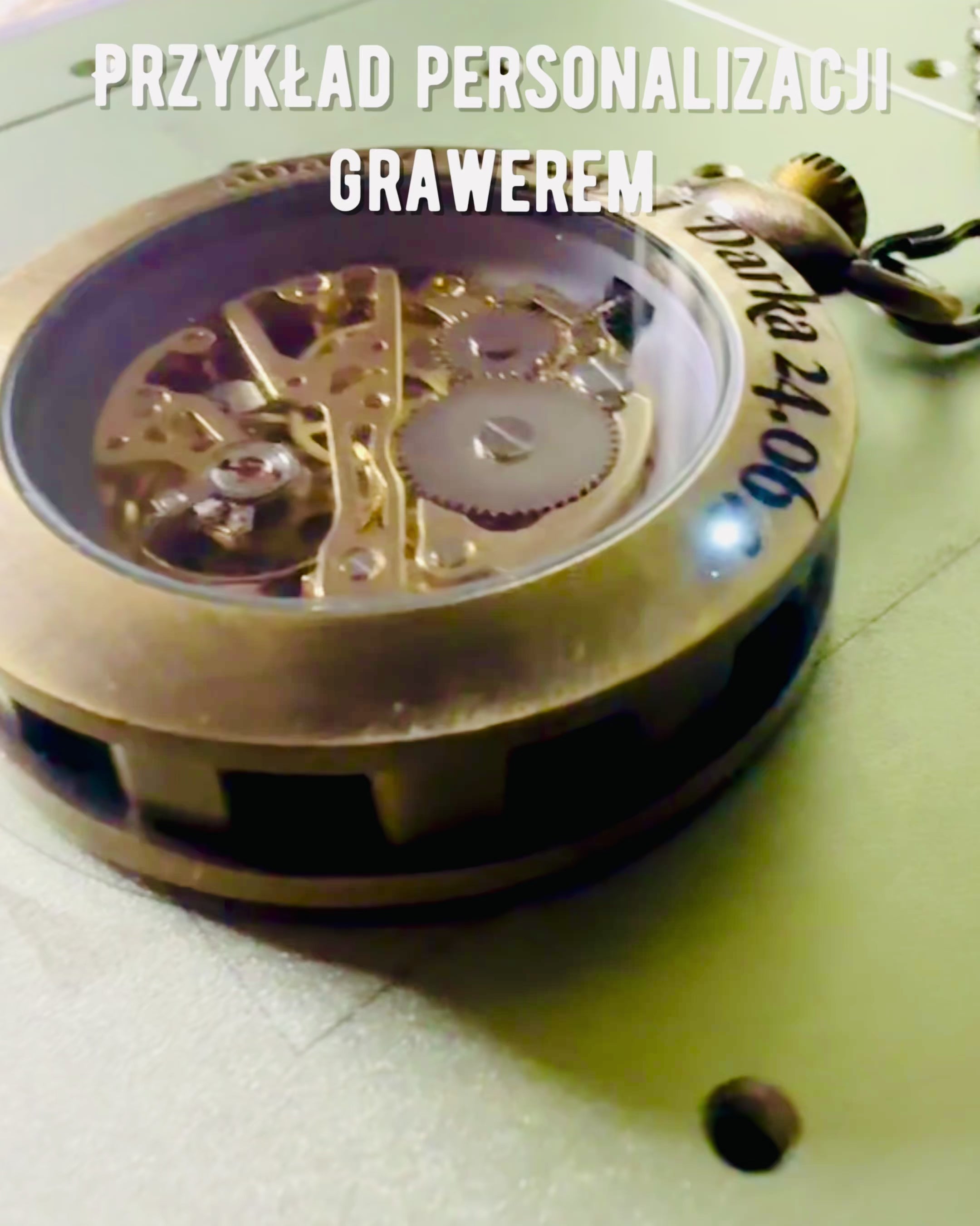 Retro kapesní hodinky – Mechanické, barva sekané zlato s černou, Luxusní, Vodotěsné, Poloautomatické, personalizace s gravírováním