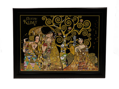 Podložka pod laptop G. Klimt, Koláž (CARMANI) s možností personalizace gravírováním, ideální jako dárek, rozměry 30.5x40.5cm, stylová a pohodlná pro práci na klíně