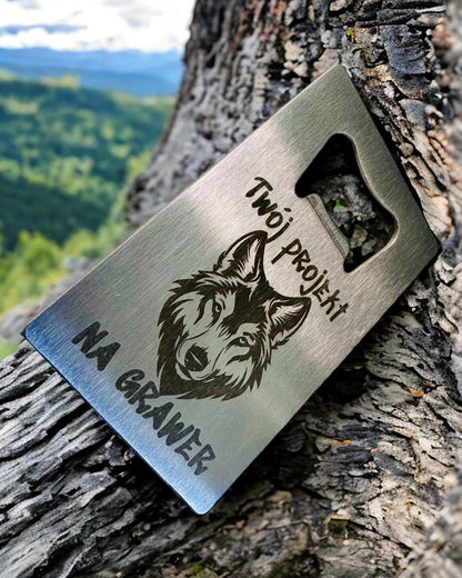 Otvírák na lahve z nerezové oceli - elegantní a praktický gadget - personalizace gravírováním