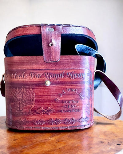 Lornetka z etui skórzanym Victorian's Eye, 11 cm Mosiężna, Ręcznie zdobiona, personalizacja grawerem na prezent