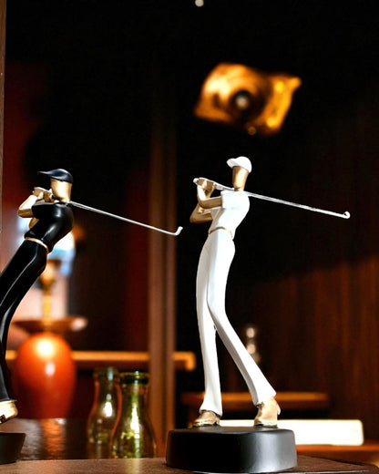 Figurka golfisty „Swing Elegance”, 24 cm výšky, dekorativní s možností gravírování jako dárek