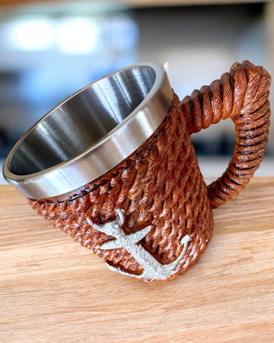 Půllitr „Mořský Poklad“ z Nerezové Oceli – Možnost Personalizace Gravírováním jako Dárek