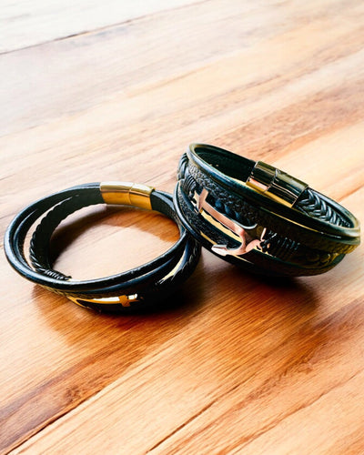 Pánský náramek Kotva elegance s možností gravírování jako dárek