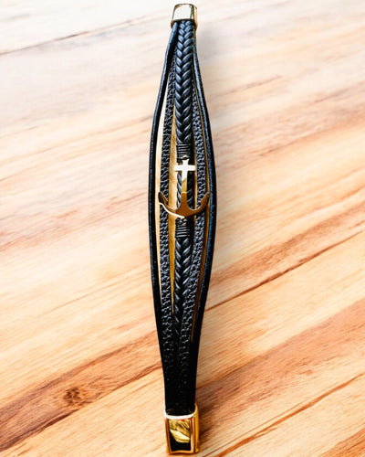 Pánský náramek Kotva elegance s možností gravírování jako dárek