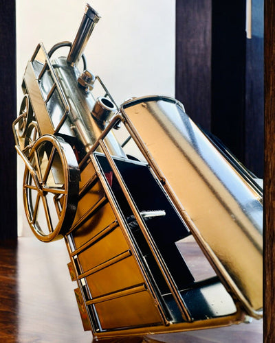 Lokomotywa z żelaza „Retro Express” – dekoracja, model, ręcznie wykonana z możliwością grawerowania na prezent