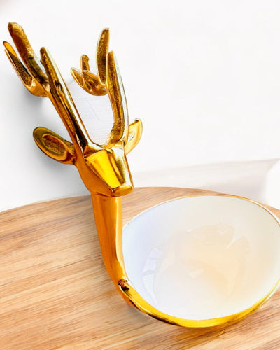 Elegantní miska Rohatá Krása – Ruční práce z Indie, personalizace gravírováním