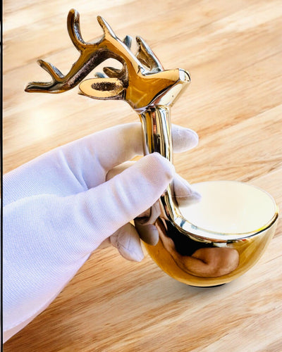 Elegantní miska Rohatá Krása – Ruční práce z Indie, personalizace gravírováním