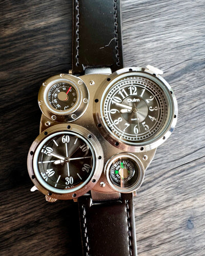 Hodinky Survivalové „Explorer 4v1”, možnost personalizace gravírováním jako dárek