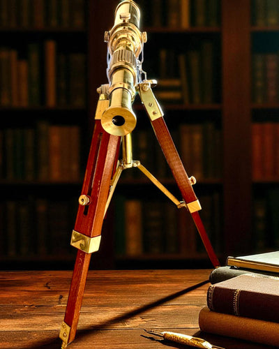 Dalekohled Celestial na dřevěném stojanu 41 cm, možnost personalizace gravírováním jako dárek