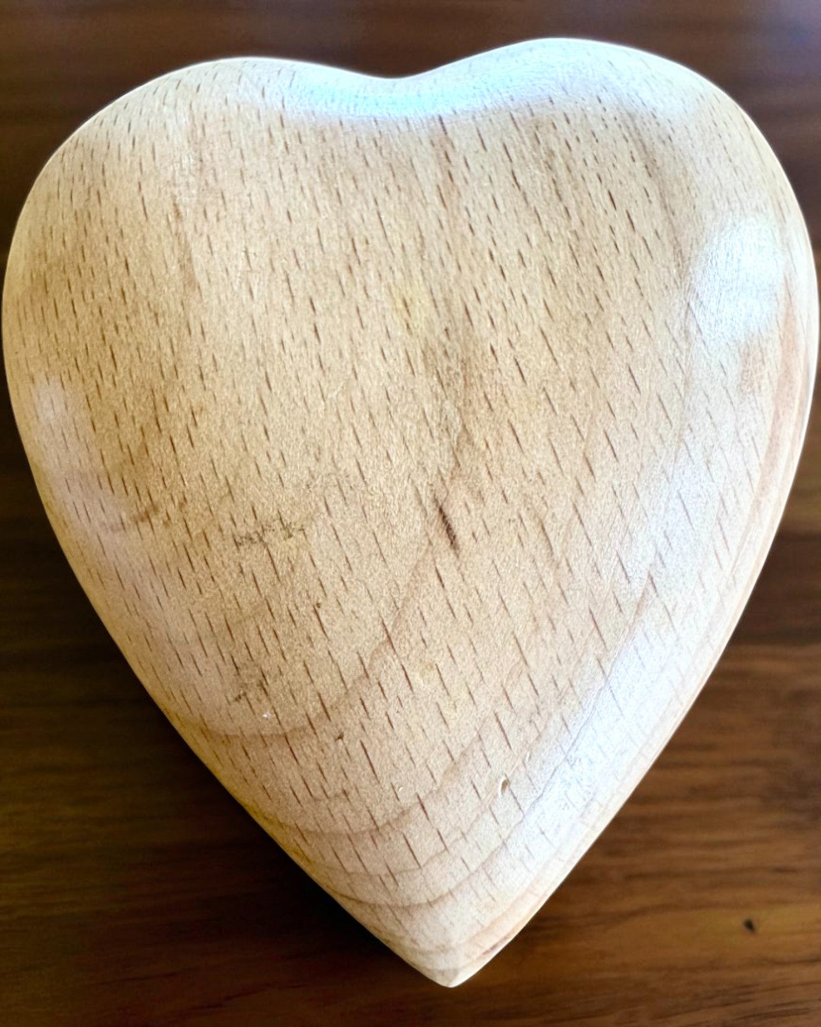 Dřevěné srdce, 9 cm šperkovnice na Tajný Pocit, možnost personalizace gravírováním jako dárek