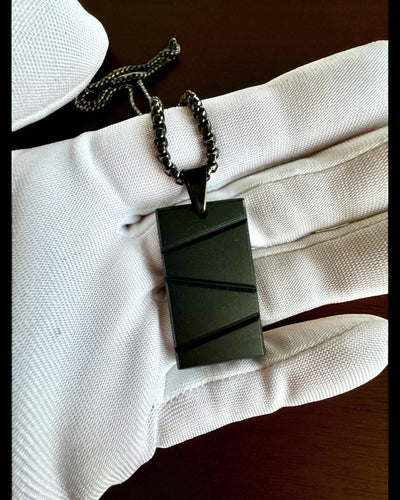 Pánský náhrdelník Dog Tag „SteelVision” – nerezová ocel, 15 variant, personalizace gravírováním