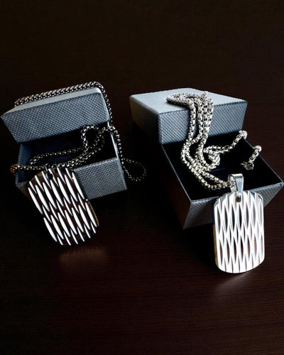 Pánský náhrdelník Dog Tag „SteelVision” – nerezová ocel, 15 variant, personalizace gravírováním