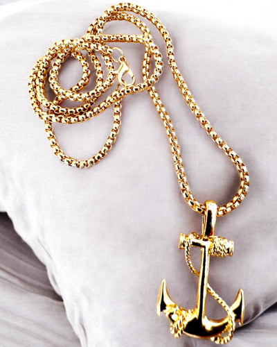 Kotva odhodlání, námořní amulet, náhrdelník, možnost personalizace gravírováním jako dárek, 3 varianty na výběr