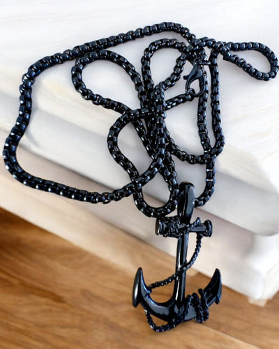 Kotva odhodlání, námořní amulet, náhrdelník, možnost personalizace gravírováním jako dárek, 3 varianty na výběr