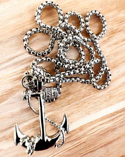 Kotva odhodlání, námořní amulet, náhrdelník, možnost personalizace gravírováním jako dárek, 3 varianty na výběr