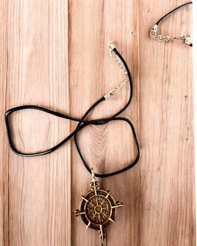 Amulet Wojownik Północy - Kompas Wikinga, możliwość personalizacji grawerem na prezent, 2 warianty do wyboru