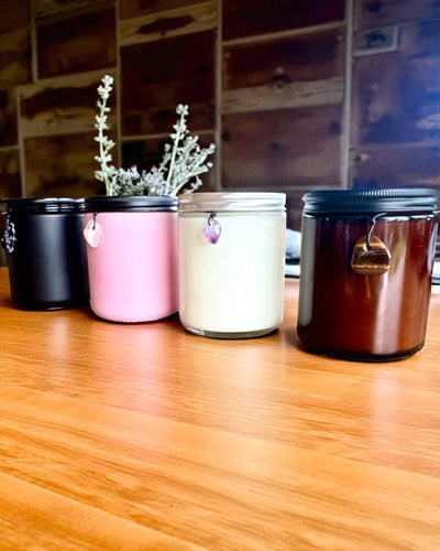 Świeca intencyjna Tygrysia Moc – Pewność siebie i dobrobyt, 250 ml, możliwość personalizacji nakrętki na prezent